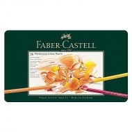 Creioane colorate 36 culori/cutie metal Polychromos Faber Castell 