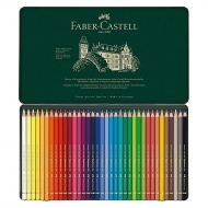 Creioane colorate 36 culori/cutie metal Polychromos Faber Castell 