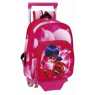 Ghiozdan cu roti mic Ladybug Marinette 27 cm