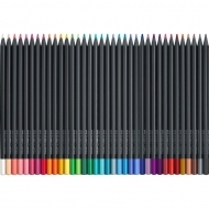 Creioane colorate 36 culori/set Black Edition Faber Castell
