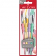 Pensule soft touch pastel 4 buc/set Faber Castell 