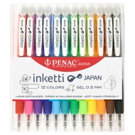 Pix cu gel Penac Inketti 12 culori/set