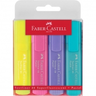 Textmarker pastel Faber Castell 1546 4 culori/set