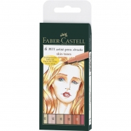 Marker varf tip pensula tonurile pielii 6 buc/set Faber Castell