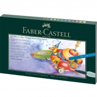Creioane colorate 12 culori/cutie cadou + creion grafit + accesorii Albrecht Durer Magnus, Faber Castell