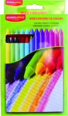 Creioane colorate cerate 12 culori/set + radiera si ascutitoare