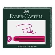 Patron cerneala mic, Faber Castell, roz, 6 buc/set