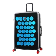 Troller 28 inch Lego Brick Dots negru cu puncte albastre