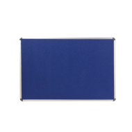 Panou cu 2 fete din material textil albastru (fetru), rama aluminiu 90 x 120 cm 