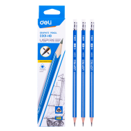Creion HB cu radiera Deli