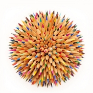 Creioane colorate triunghiulare 50 culori/set Kores