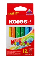 Creioane colorate cerate 12 culori/set Kores