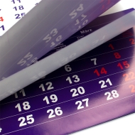 Calendar triptic, 12 file 