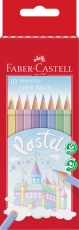 Creioane colorate pastel 10 culori/set Faber Castell 