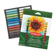 Creioane colorate pastel soft DERWENT Academy, 24 buc/set