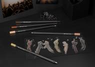 Creioane colorate 12 culori/set, tonuri piele, Black Edition Faber Castell 