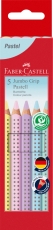 Creioane colorate pastel Jumbo Grip 5 culori/set  Faber Castell