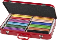 Creioane colorate triunghiulare 300 culori/cutie metal Faber Castell