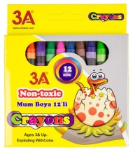 Creioane colorate cerate 12 culori/set