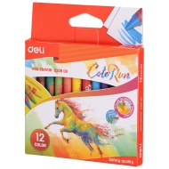 Creioane colorate cerate 12 culori/set Deli