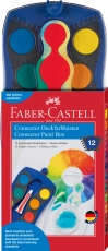 Acuarele 12 culori/set Connector Faber Castell albastre