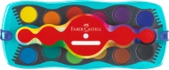 Acuarele 12 culori/set Connector Faber Castell turcoaz