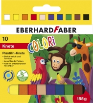 Plastilina 10 culori/set 185 grame Eberhard Faber