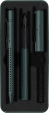Set cadou stilou + pix Grip 2011 Faber Castell verde inchis