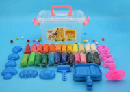 Plastilină "play dough" în cutie plastic cu mâner, 24 culori și acesorii modelat, No.8838