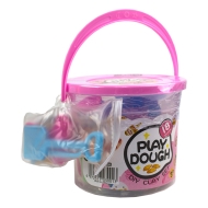 Plastilină "play dough" în găletușă plastic, 18 culori și accesorii modelat, No.8206