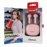 Casti bluetooth TWS DYNAMIC + earbuds roz Maxell