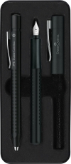 Set cadou stilou + pix Grip 2011 Faber Castell negru