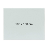 Whiteboard magnetic din sticla, 100 x 150 cm, Optima + Kit (burete, spray, magneti)