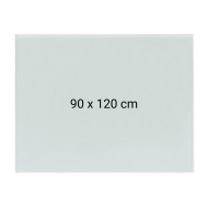 Whiteboard magnetic din sticla,  90 x 120 cm, Optima + Kit (burete, spray, magneti)