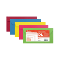 Plic DL siliconic,  25 buc/set, Optima - color mix (5 culori x 5 buc.)