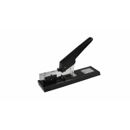 Capsator metalic, de mare capacitate, 100 coli, capse 23/6 - 23/13, Optima HDS100 - negru