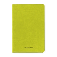 Caiet A5, 192 file, 80 g/mp, coperta soft-touch verde, Aurora Capri - dictando