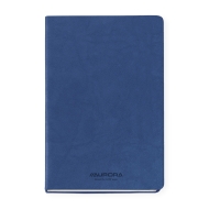 Caiet A5, 192 file, 80 g/mp, coperta soft-touch albastru, Aurora Capri - dictando
