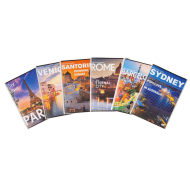Caiet A4, 60 file, hartie 80 gr./mp design Cities of the world - dictando