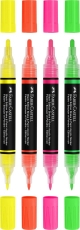 Marker acrilic SHAKE&PAINT culori neon, 4 buc/set Faber Castell