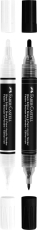 Marker acrilic SHAKE&PAINT alb-negru 2 buc/set Faber Castell