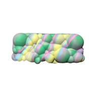 Penar cu fermoar ZIPIT Silicone Bubble - Pastel Melt
