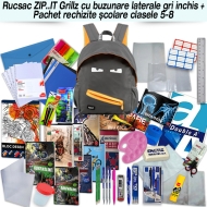 Rucsac ZIP..IT Grillz + Pachet rechizite clasele 5 - 8 