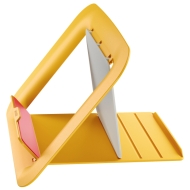 Suport ergonomic LEITZ Ergo Cosy, pentru laptop, ajustabil, galben chihlimbar