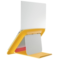 Suport ergonomic LEITZ Ergo Cosy, pentru laptop, ajustabil, galben chihlimbar
