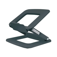 Suport ergonomic LEITZ Ergo, pentru laptop, ajustabil, plastic partial reciclat, gri-carbune