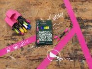 Marker acrilic multimark 6 culori intense/blister Faber Castell