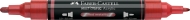 Marker acrilic multimark 296 ROSU METALIZAT Faber Castell