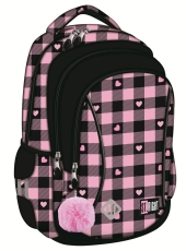 Ghiozdan clasa 0 BP-26 PINK CHECKERED St.Right Majewski