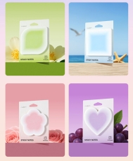 Notes autoadeziv 30 file, diverse forme, culori gradient NUSIGN Deli